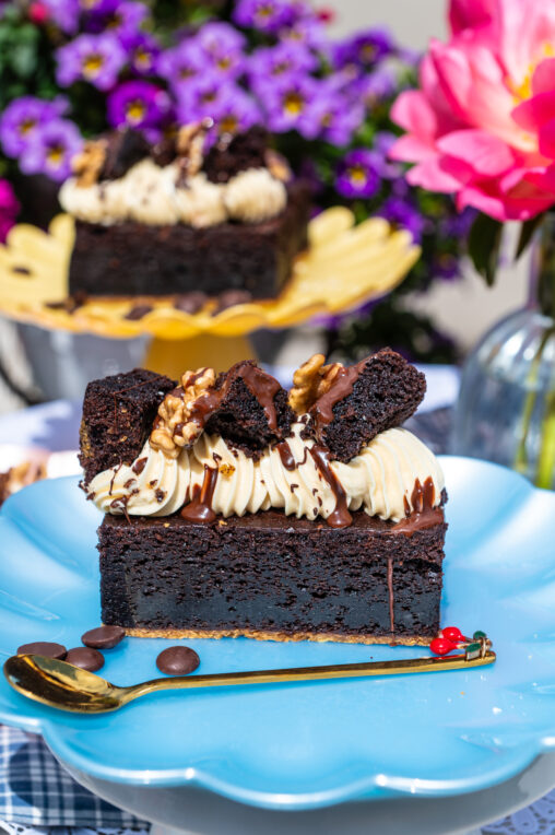 Caramelbrownie vegan